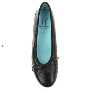 Thierry Rabotin Made in Italy Genoa 1567 Black Quilted Flat, Size 39